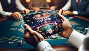 Tampilan langsung studio European Roulette dengan roda dan meja dealer di platform kamartoto